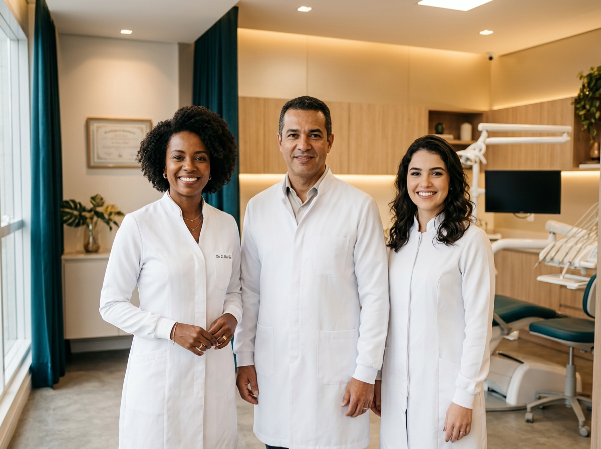 Equipe especializada da clínica Vitta Implantes